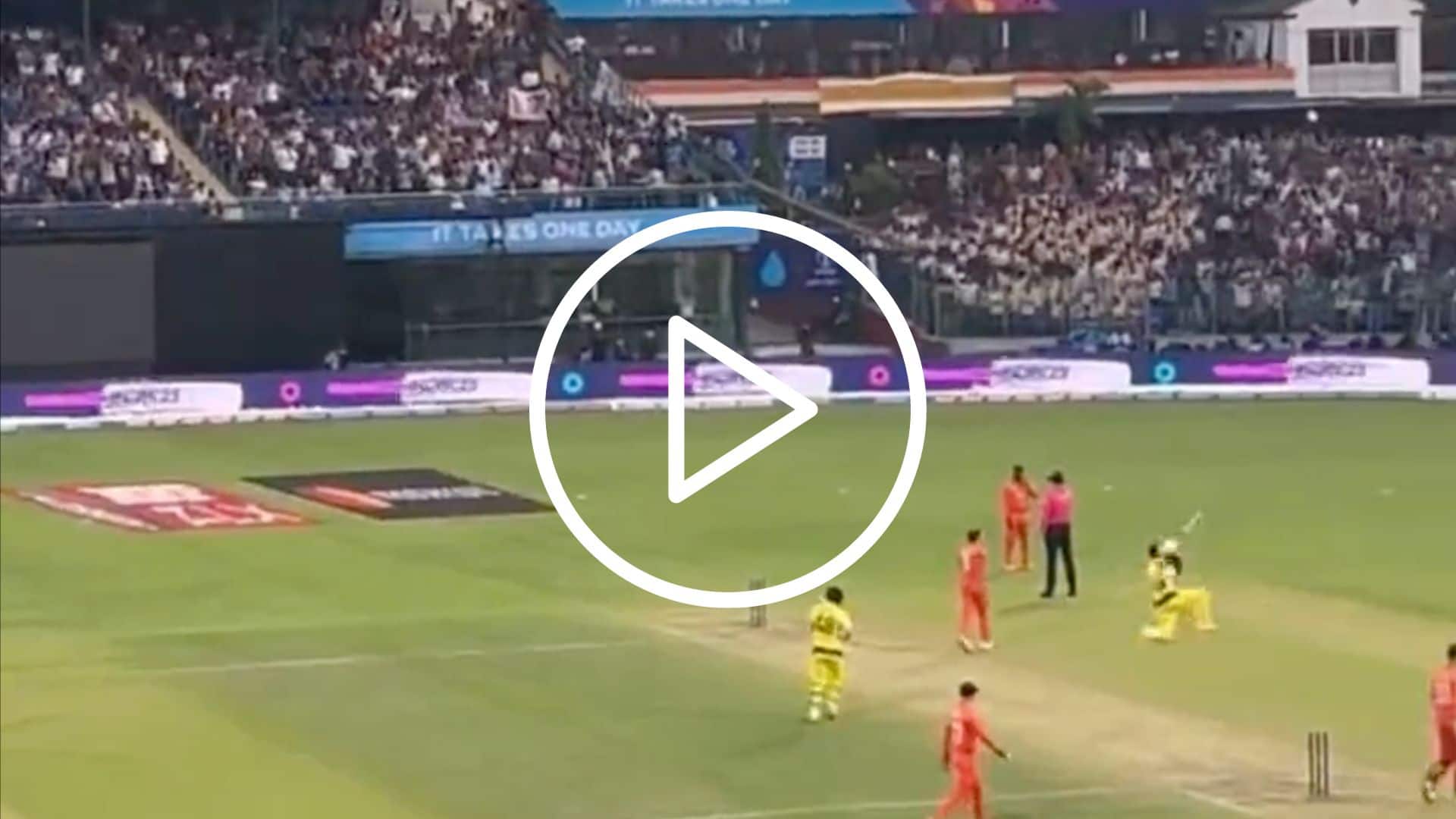 [Watch] David Warner’s Trademark Leap After Matching Tendulkar’s World Cup Century Tally